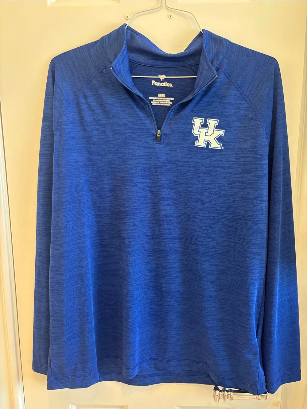 Fanatics Royal Blue University of Kentucky 1/4 Zip Pullover
